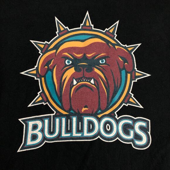 Men’s Black ‘Bulldogs’ Colorful Graphic Tee - Picture 3 of 4